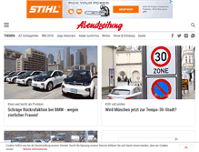 Tablet Screenshot of abendzeitung-muenchen.de